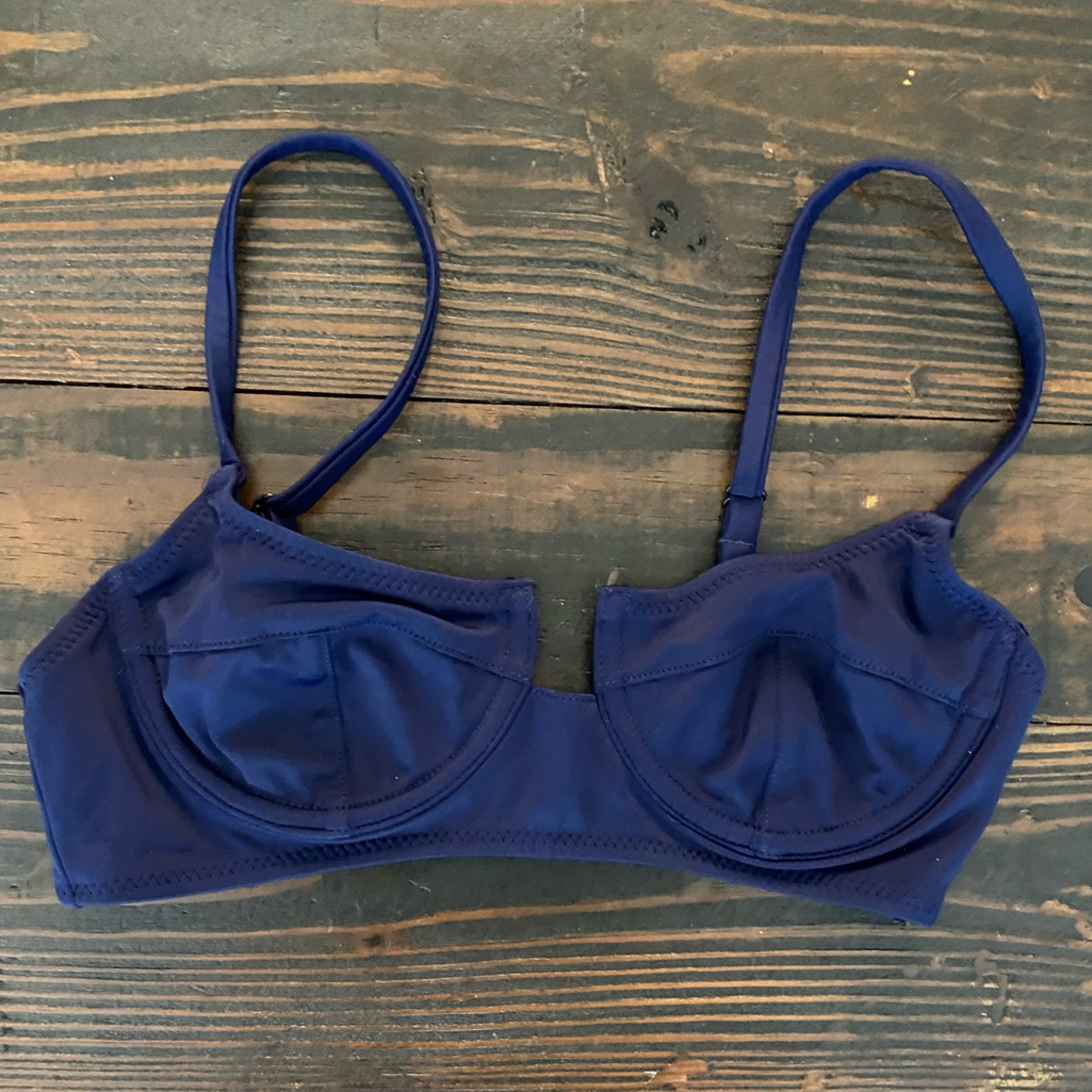 - Solid & Striped Bikini Top